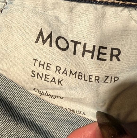 MOTHER SUPERIOR Rambler Zip Sneak sz 30 in Unplugged, a Dark Blue w/ Clean Hems - Picture 6 of 15